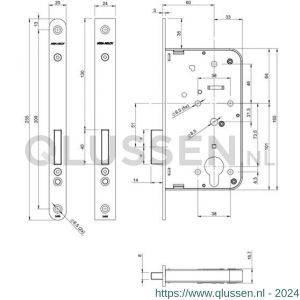 Assa Abloy cilinder insteek kastslot RC-uitsparing 245817U2060 7962036