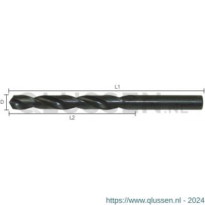 Labor AA000820 metaalboor DIN 338 HSS-R rolgewalst 8.2x57/117 mm etui AA000820-1TS