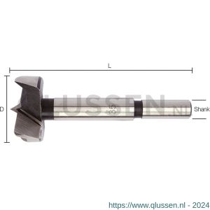 Labor FO003800 Forstner bit volgens DIN 7483 open kop 38.0x90 mm koker FO003800-1KO