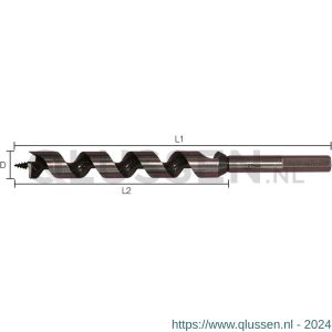 Labor FS110230 slangenboor No-Axis zeskant 11.0x155/230 mm koker FS110230-1KOO