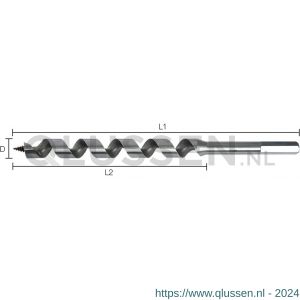 Labor FZ060230 Azobe slangenboor No-Axis zeskant 6.0x155/230 mm koker FZ060230-1KOO