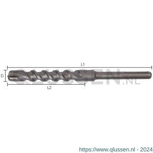Labor GI250520 SDS Max hamerboor 4-snijder 25.0x400/520 mm clip GI250520-1CL