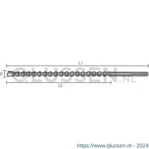 Labor GX400570 SDS Max Premium PGM hamerboor 4-snijder 40.0x450/570 mm clip GX400570-1CL