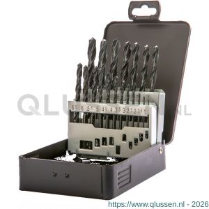 Labor KA010190 metaalborenset DIN 338 HSS-R rolgewalst 19-delig 1-10 mm x 0.5 mm doos KA010190-1DS