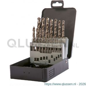 Labor KA013190 metaalborenset DIN 338 HSS-G geslepen 19-delig 1-10 mm x 0.5 mm doos KA013190-1DS