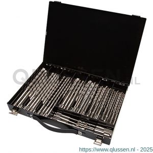 Labor KA070080 SDS Plus hamerborenkoffer Mach 4 4-snijder 60-delig staal 6x110 mm, 6-8-10-12x160 mm en 8-10-12x210 mm doos KA070080-1DS