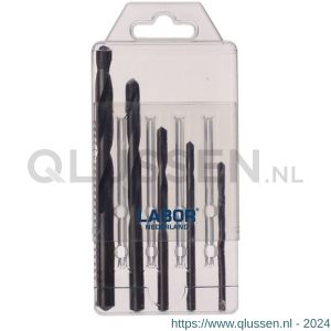 Labor KA200200 universeelborenset TCT 5-delig kunststof 4-5-6-8-10 mm doos KA200200-1DS