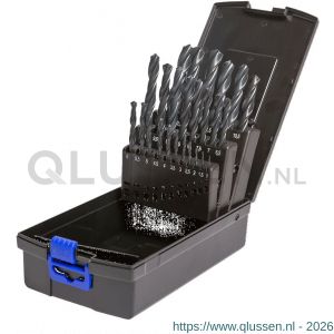 Labor KR010250 RoseBox metaalborenset DIN 338 HSS-R rolgewalst 25-delig 1-13 mm x 0.5 mm doos KR010250-1DS