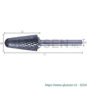 Labor RBUL1000 HM stiftfrees universele vertanding type L kegel met ronde kop 10.0x25/70 mm koker RBUL1000-1KO