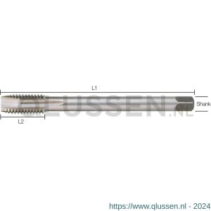 Labor SO232140 machinetap DIN 376B HSS-G geslepen doorlopende gaten M14 koker SO232140-1KO