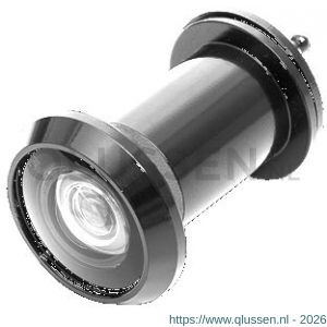 Dulimex DX DRS 213B deurspion Big Eye 200 graden diameter 22 mm deurdikte 35-60 mm met afsluitklepje krasvaste glazen lens zwart 0120.100.0213