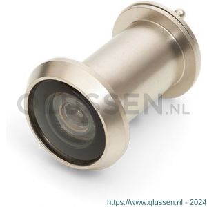 Dulimex DX DRS 216B deurspion Big Eye 200 graden diameter 22 mm deurdikte 35-60 mm met afsluitklepje krasvaste glazen lens massief messing RVS finish 0120.100.0216