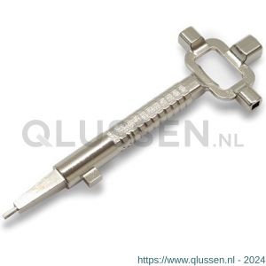 Dulimex DX BOUWSLEUTEL S bouwsleutel zamak vernikkeld met schaalverdeling voor profielcilinder 0160.600.1030