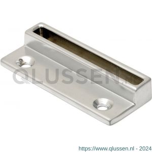 Dulimex DX RBP 7210 SF raamboomplaatje voor RBM 12 serie 74x30 mm zamac RVS finish 0160.312.7205