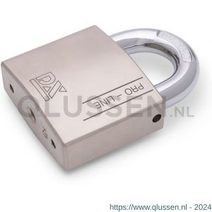 Dulimex DX HSPRO 50 O SE hangslot DX PRO-line SKG* 50 mm verschillend sluitend open beugel 3 sleutels en security card zilver 0182.600.0050