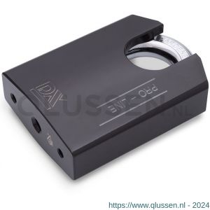Dulimex DX HSPRO 50 C BE hangslot DX PRO-line SKG* 50 mm verschillend sluitend gesloten beugel 3 sleutels en security card zwart 0182.600.0053