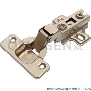 Dulimex DX MS 35B095M B inboorkastscharnier half opliggend diameter 35 mm 95 graden staal vernikkeld 0312.100.0262
