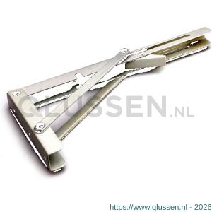 Dulimex DX ES 5140B drager automatisch opvouwbaar 400x195 mm staal wit gelakt 0513.240.5140
