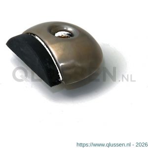 Dulimex DX DST V ZB 55SF deurstopper 55x18 mm vloermodel met zwarte zijbuffer RVS 0526.100.2556