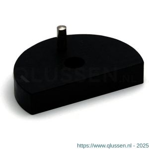 Dulimex DX ACC 10 DST V rubber onderlegger 10x55 mm voor deurstopper vloermodel met zijbuffer 55x18 mm RVS rubber zwart 0526.109.1055