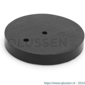 Dulimex DX ACC 12 DST BE Rubber onderlegger 12x85 mm tbv deurstopper vloermodel met zijbuffer 85x26 mm RVS rubber zwart 0526.149.1285