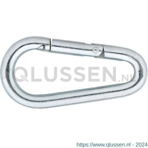 Dulimex DX 246-12E karabijnhaak eivormig B-DIN 5299 140x12 mm verzinkt 9.220246012