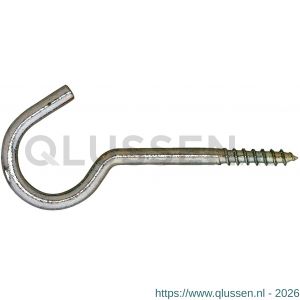 Dulimex DX 398-100E schroefhaak houtdraad 6.00x62/100 mm zware uitvoering verzinkt 9.767398100