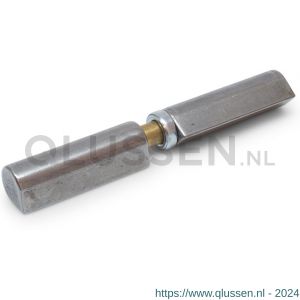 IBFM Dulimex DX HPL WR 4 150 aanlaspaumelle messing pen en kogellager ring 150x20 mm platte kop blank staal 6010.004.1500