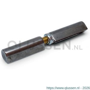 IBFM HPL WR 4 150 aanlaspaumelle messing pen en kogellager ring 150x20 mm platte kop blank staal 6010.004.1500