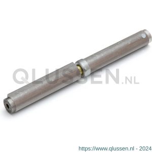 Justor HPL SS VCR 3 aanlaspaumelle vlakke top vaste stift met veer en kogellager ring 235x22 mm deuren tot 250 kg RVS 6010.026.2500