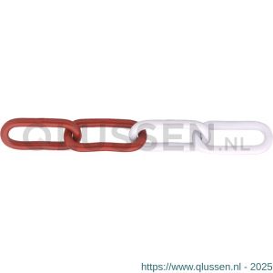 Dulimex DX 763-06RW signaalketting bundel 30 m type 763 6 mm schakels gelast staal verzinkt rood-wit gecoat 9.800763006