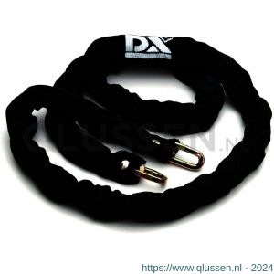 Dulimex DX 8300-10120 anti-diefstalketting gehard staal met zwarte nylon kous 10x1200 mm voor discusslot 50, 70 en 90 mm 8077.1V1.0120