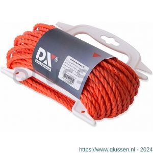 Dulimex DX PPD060ORA-H20 touw geslagen PP 6 mm oranje handhouder 20 m 8600.PPD.060.ORA-H20