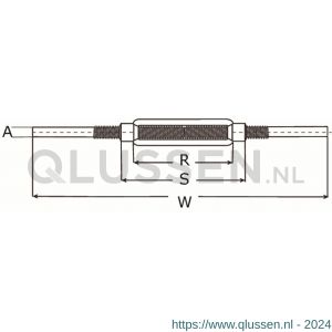 Dulimex DX 1480-30AE spanschroef met aanlaseinden DIN 1480 30 mm blank 9.520148030
