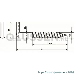 Dulimex DX 394-540E sleuf schroefduim houtdraad 5.25x40x16 mm verzinkt 9.766394540