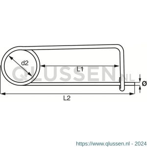 Dulimex DX 325-06E haarspeldveer 6 mm verzinkt 9.720330006