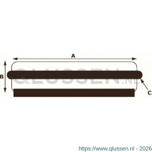 Dulimex DX DST V LS 85SF deurstopper 85x38 mm vloermodel losse schijf staal RVS finish 0526.400.2856