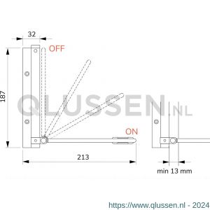 Justor DV P 180 deursluiter met pen zwaarte instelbaar voor buiten 40 kg zwart 0547.180.1000