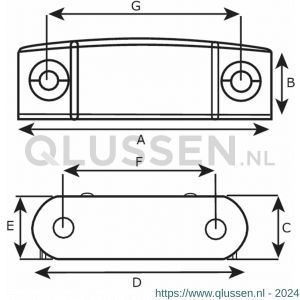 Dulimex DX MC 9402B magneetsnapper opschroevend 4 kg verende onderplaat slagvaste kunststof wit 0414.700.4002