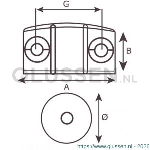 Dulimex DX MC 94A2B magneetsnapper hoekmodel opschroevend 4 kg slagvaste kunststof wit 0414.700.2402