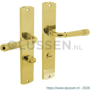 Intersteel Living 1705 deurkruk Emily op langschild WC 63/8 mm PVD messing 0013.170565