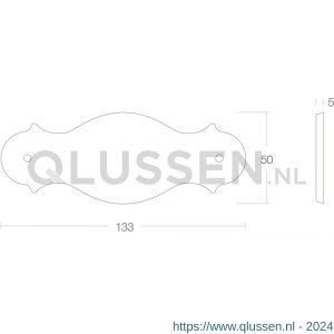 Intersteel Living 4040 naamplaat 9203 messing gelakt 0013.404002