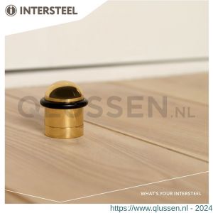 Intersteel Living 4420 deurstop met ring messing 0013.442000