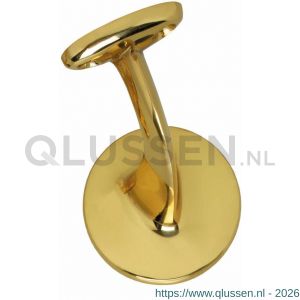 Intersteel Living 7245 leuninghouder centraal hol zadel blind messing gelakt 0013.724531