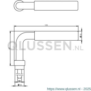 Intersteel 0216 deurkruk Palma chroom-zwart 0016.021600