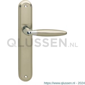 Intersteel 1682 gatdeel deurkruk links Elen op langschild sleutelgat 56 mm chroom-nikkel mat 0016.168224B