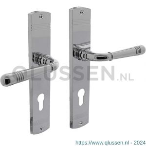 Intersteel Living 1705 deurkruk 1705 Emily op langschild profielcilindergat 72 mm chroom 0016.170536