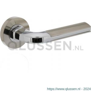Intersteel Living 1719 deurkruk Bas op rond rozet 7 mm nokken chroom-nikkel mat 0016.171902