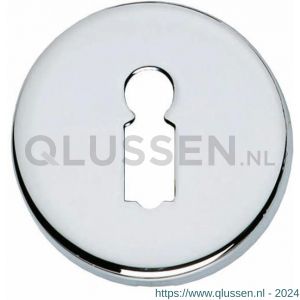Intersteel Living 3186 sleutelplaatje kunststof verdekt diameter 49x7 mm messing verchroomd 0016.318616