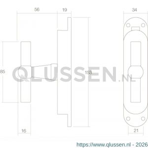 Intersteel Living 5620 T-kruk espagnolet chroom 0016.562020